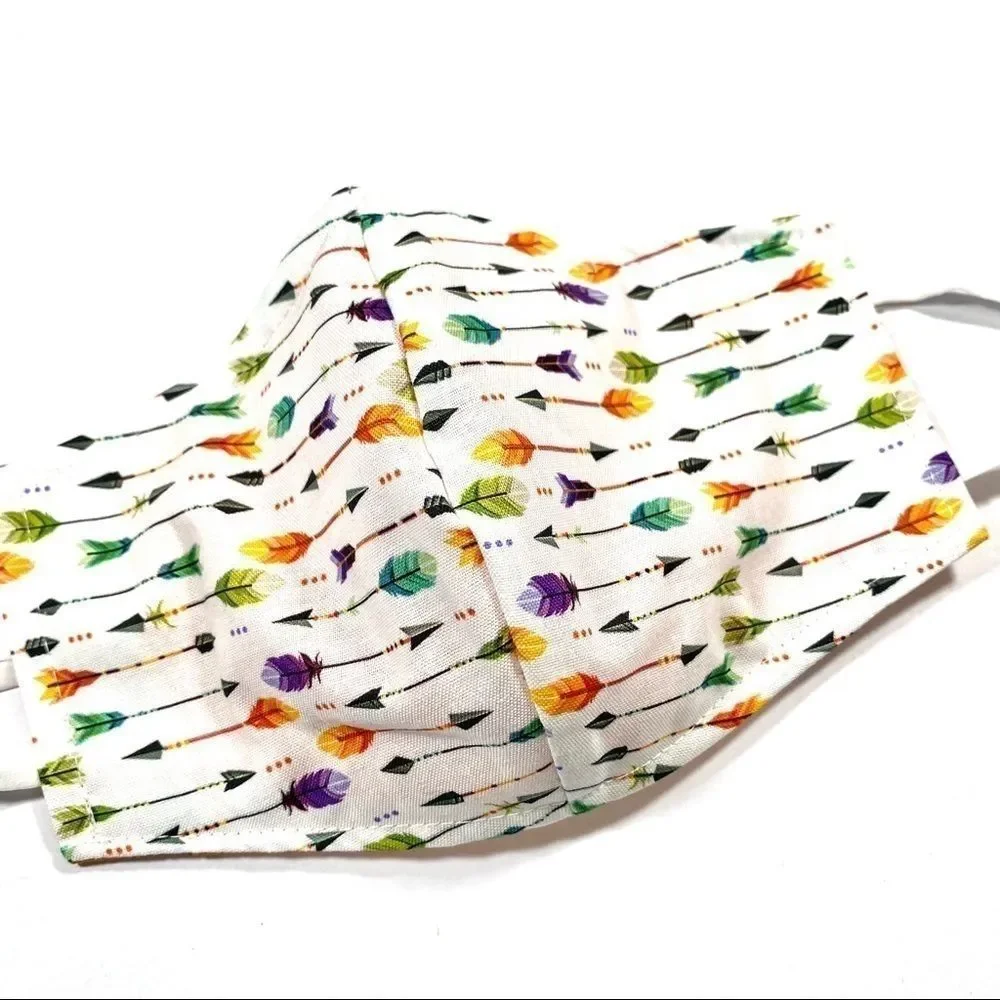 Colorful Arrow face mask with nose wire KIDS